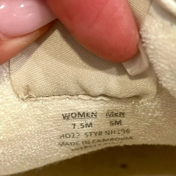 Madewell White and Tan Sneakers 7.5 Neutral Aesthetic - Picture 11 of 11